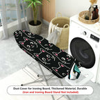 1-Piece Cat Black  Pattern  Ironing Board Cover, Universal Size, Without Board
