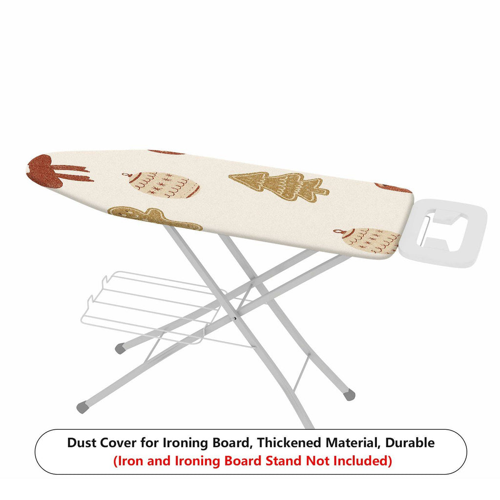 1-Piece Christmas Gingerbread Ornament  Ironing Board Cover, Universal Size, Without Board