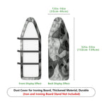 1-Piece Cat Face Animal Print Feline Pattern  Ironing Board Cover, Universal Size, Without Board