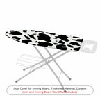 1-Piece Cow Print Pattern Black and White Animal  Ironing Board Cover, Universal Size, Without Board