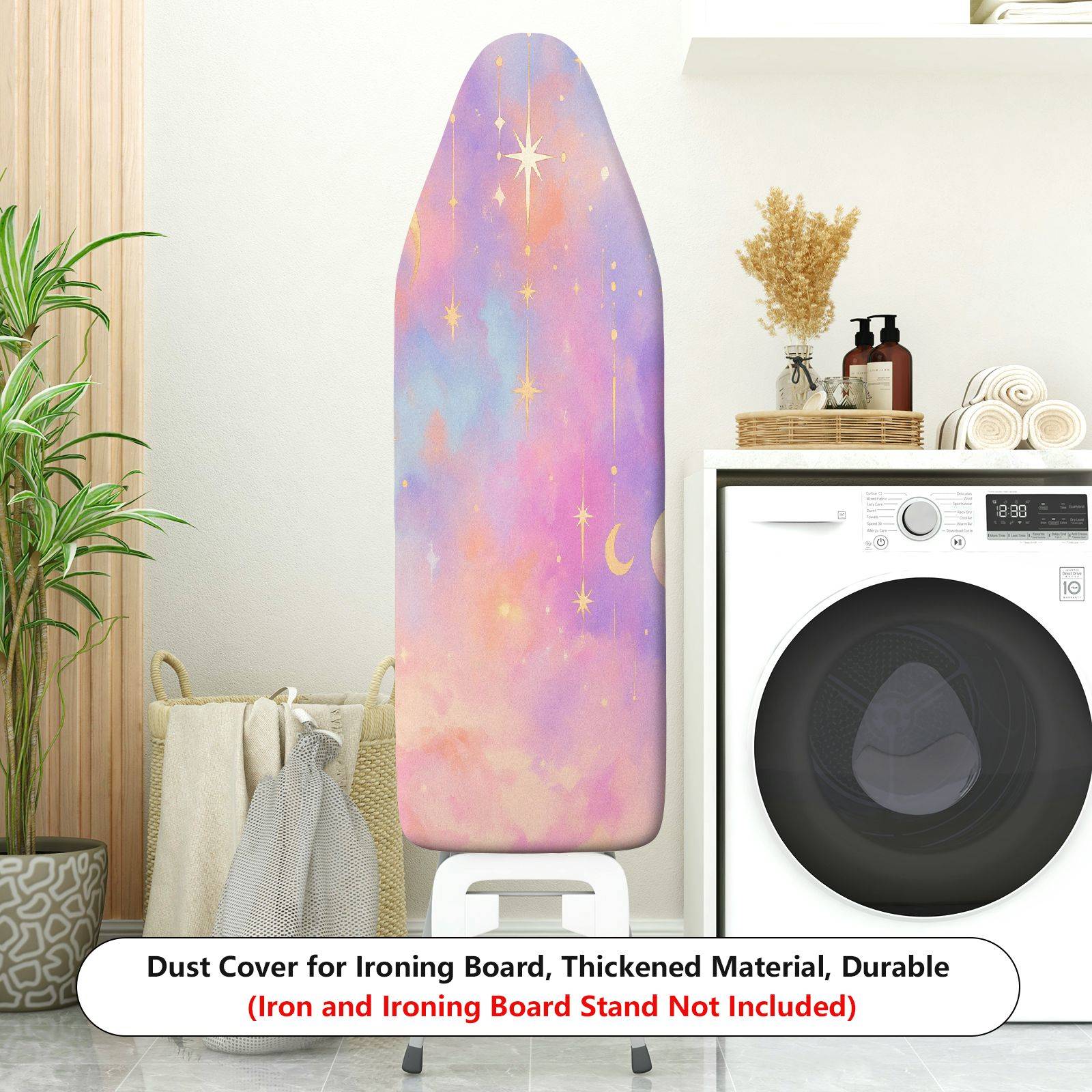 1-Piece Galaxy Stars Moon Sky  Ironing Board Cover, Universal Size, Without Board