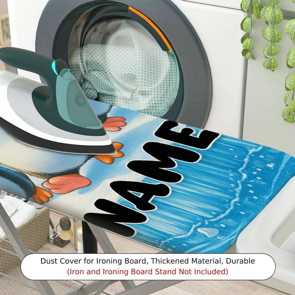 1-Piece Penguin  Fun  Ironing Board Cover, Universal Size, Without Board