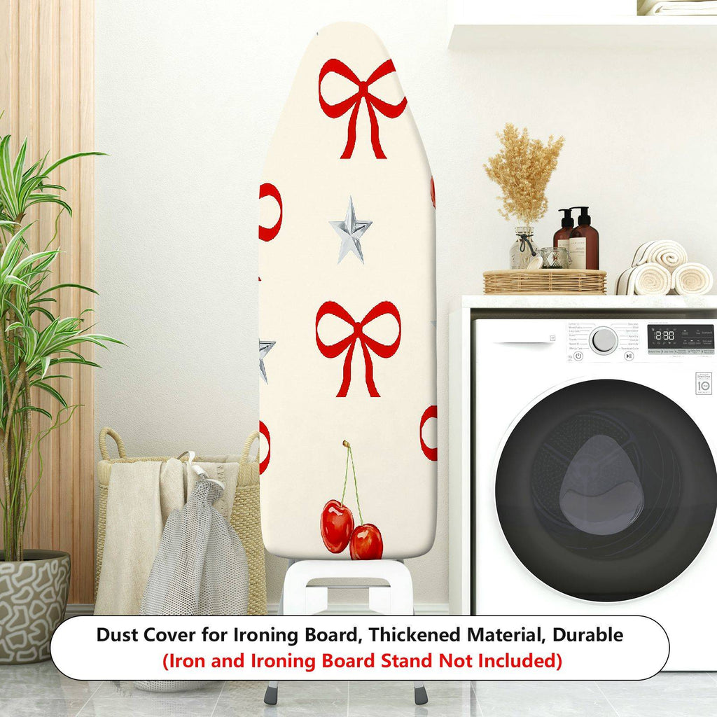 1-Piece Bow Cherry Star  Ironing Board Cover, Universal Size, Without Board