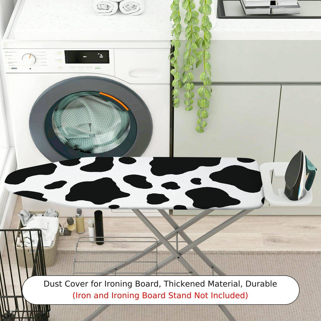1-Piece Black White Animal Print  Ironing Board Cover, Universal Size, Without Board