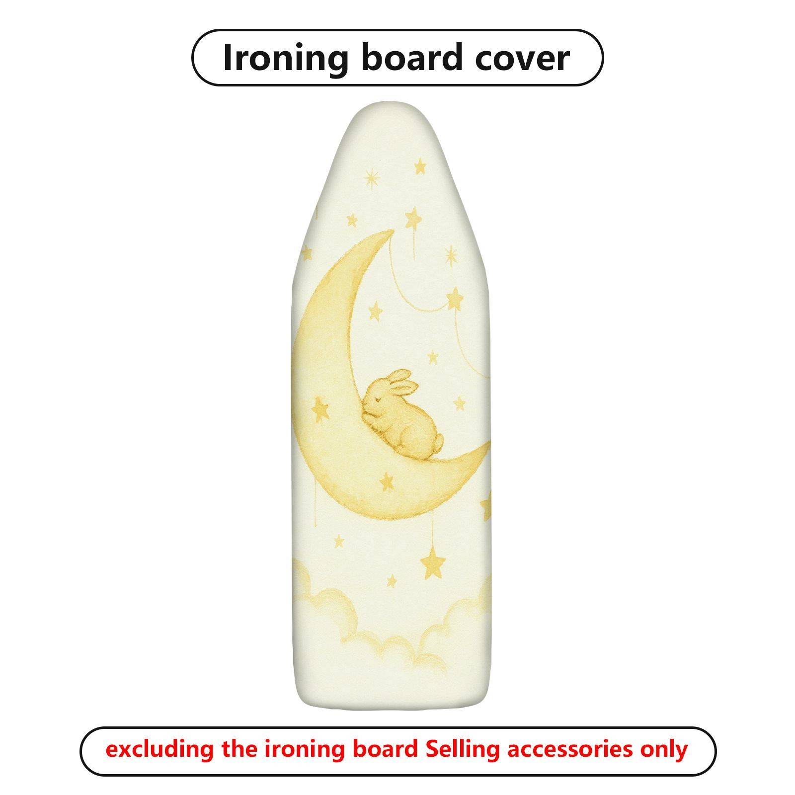 1-Piece Moon Rabbit Stars Heaven  Ironing Board Cover, Universal Size, Without Board