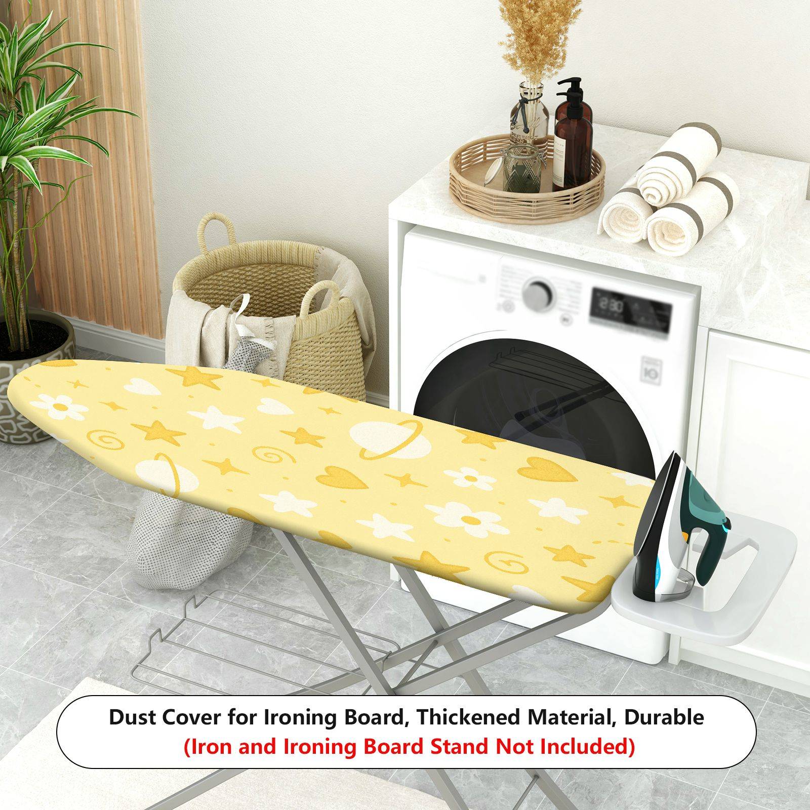 1-Piece Star Heart Planet  Ironing Board Cover, Universal Size, Without Board