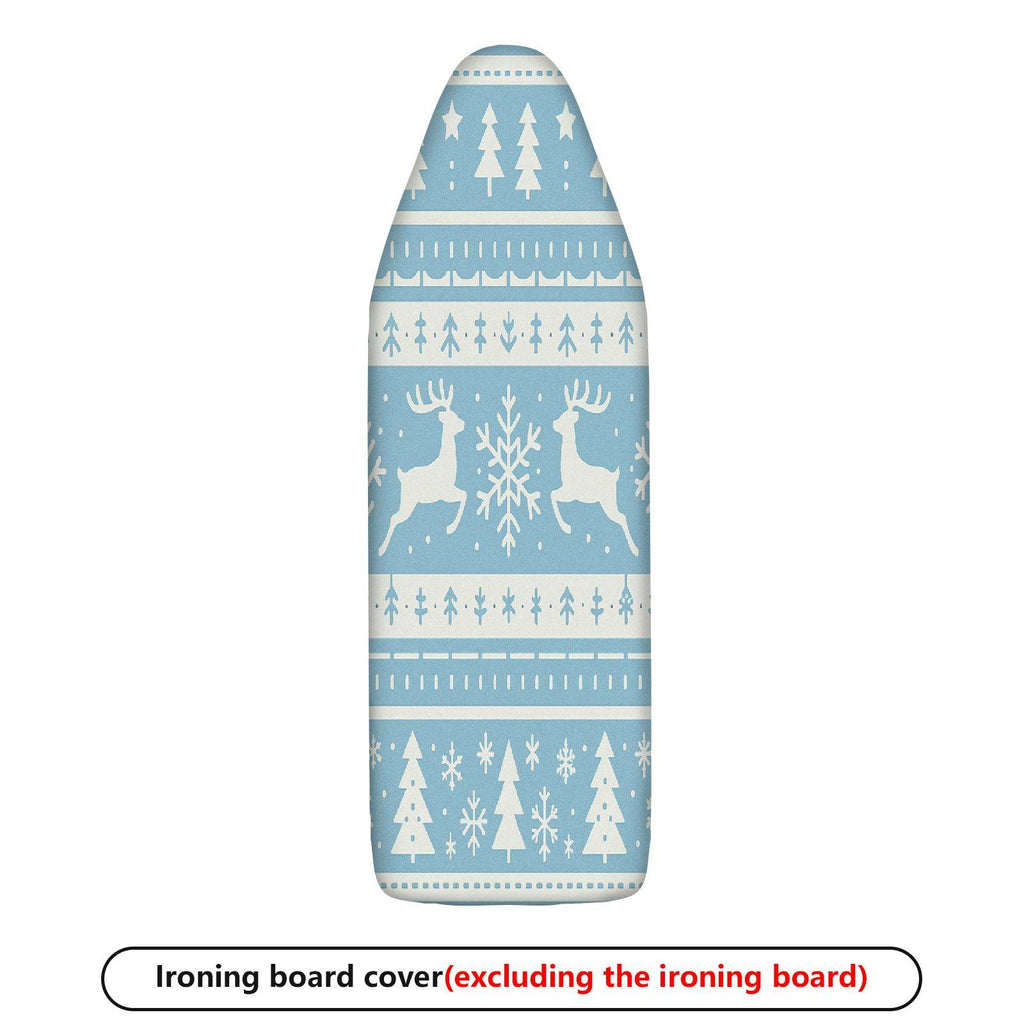 1-Piece Christmas Elk Snowflake Tree  Ironing Board Cover, Universal Size, Without Board