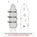 1-Piece Seaside Starfish Shell Coral  Ironing Board Cover, Universal Size, Without Board
