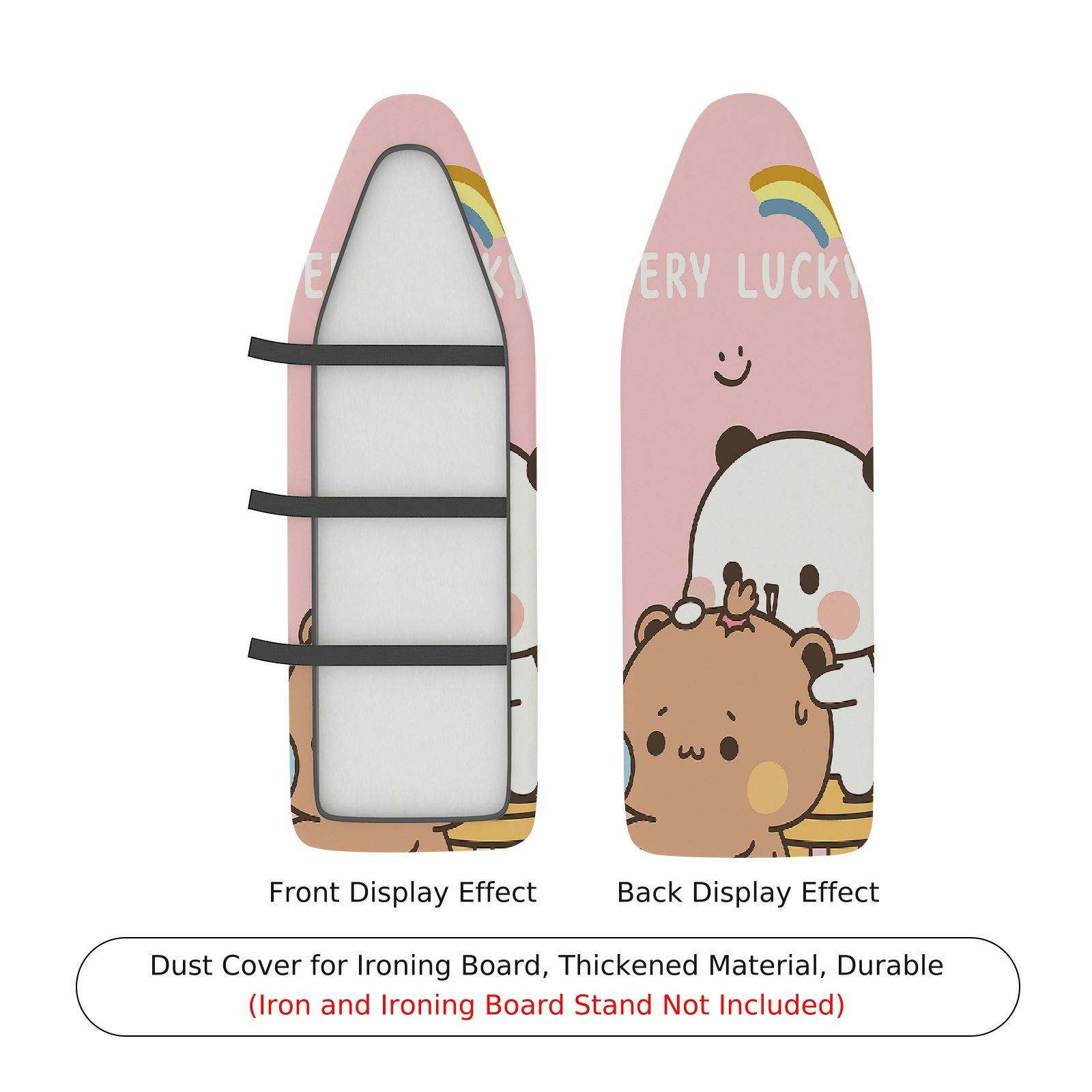 1-Piece Cute Animal Rainbow  Ironing Board Cover, Universal Size, Without Board