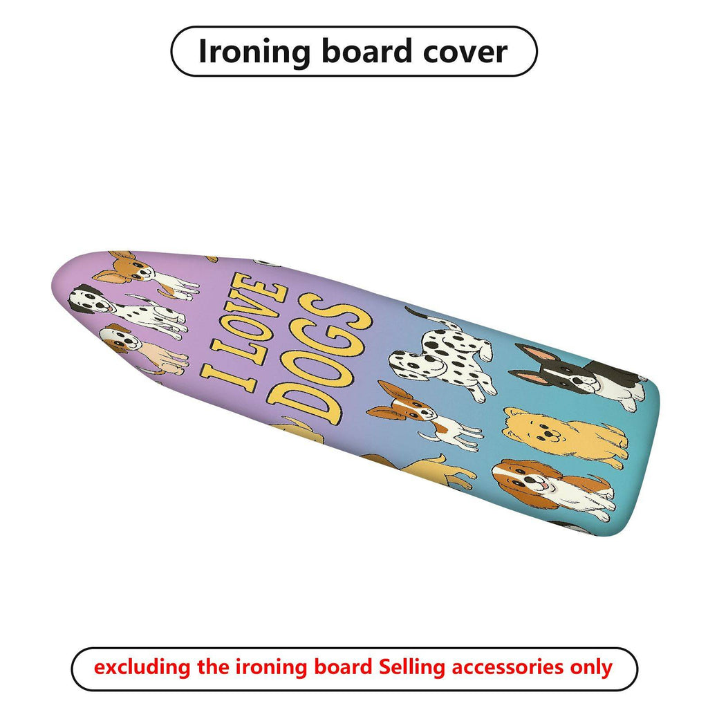1-Piece Dog Love Pattern  Ironing Board Cover, Universal Size, Without Board