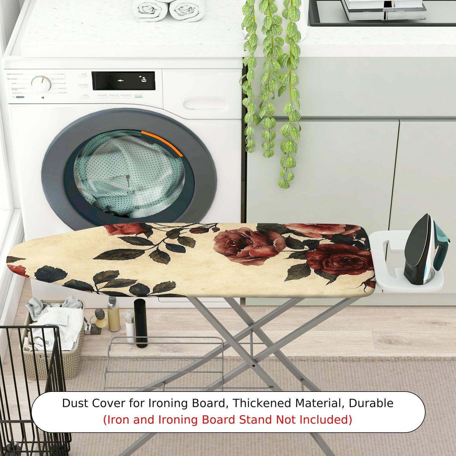 1-Piece Floral Pattern Vintage Retro  Ironing Board Cover, Universal Size, Without Board
