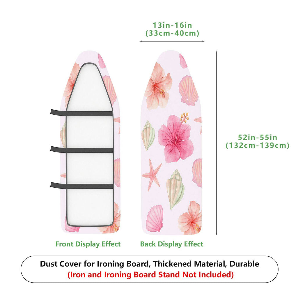 1-Piece Floral Tropical Beach  Ironing Board Cover, Universal Size, Without Board