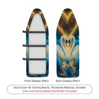 1-Piece Swan Blue Rose Starry  Ironing Board Cover, Universal Size, Without Board