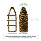 1-Piece Leopard Print Animal Exotic  Ironing Board Cover, Universal Size, Without Board