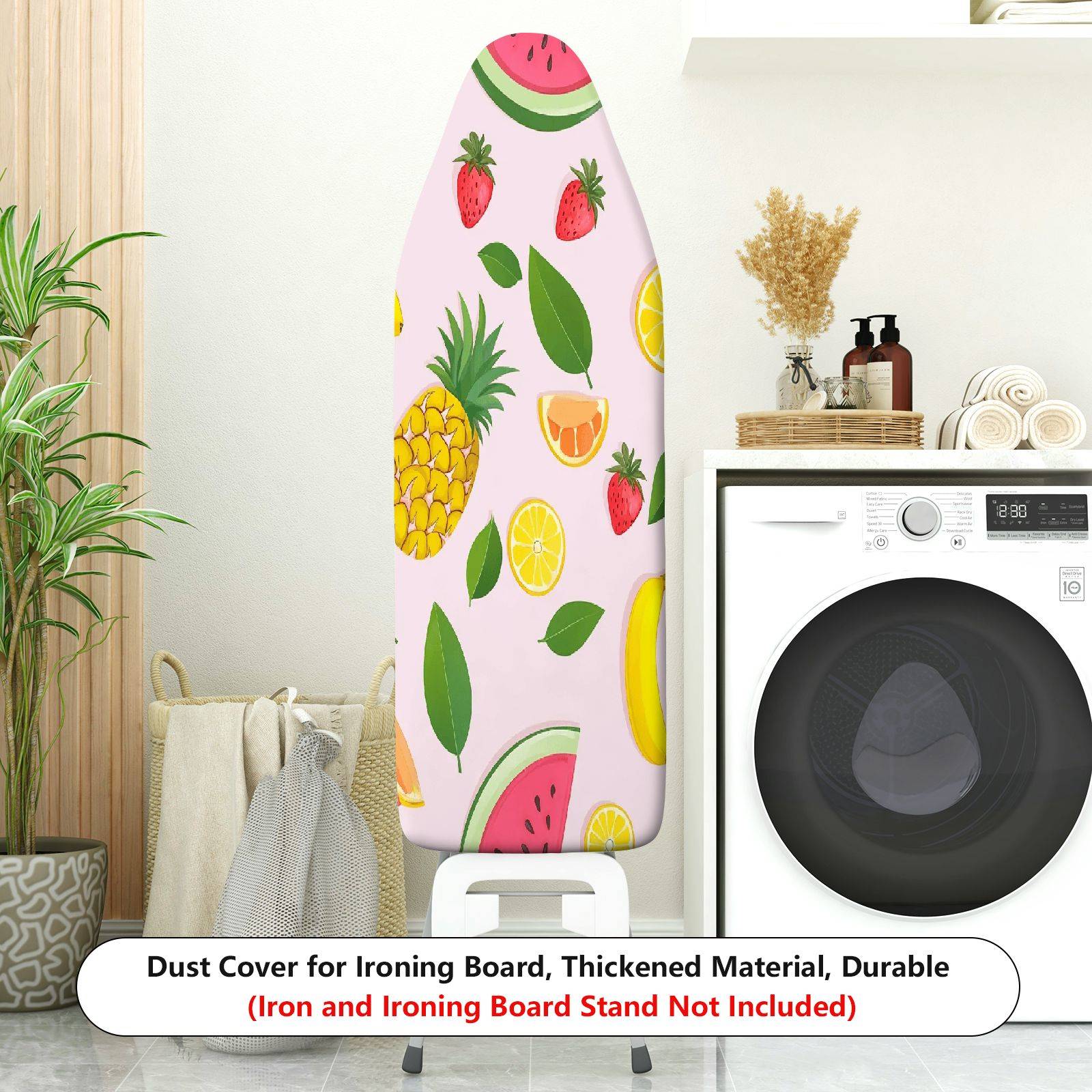 1-Piece Fruit Pattern Pineapple Strawberry  Ironing Board Cover, Universal Size, Without Board