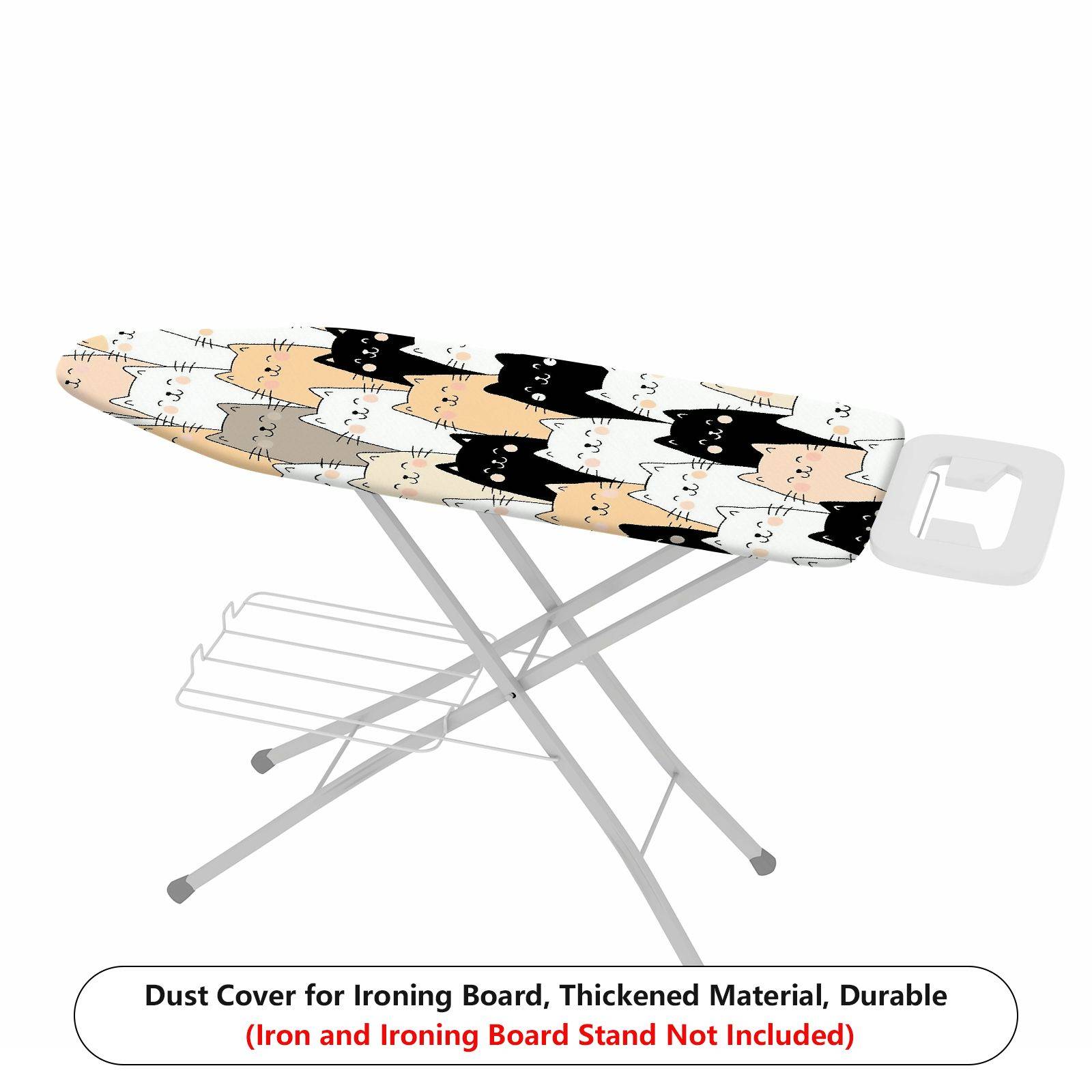 1-Piece Cat Pattern Minimalist Modern  Ironing Board Cover, Universal Size, Without Board