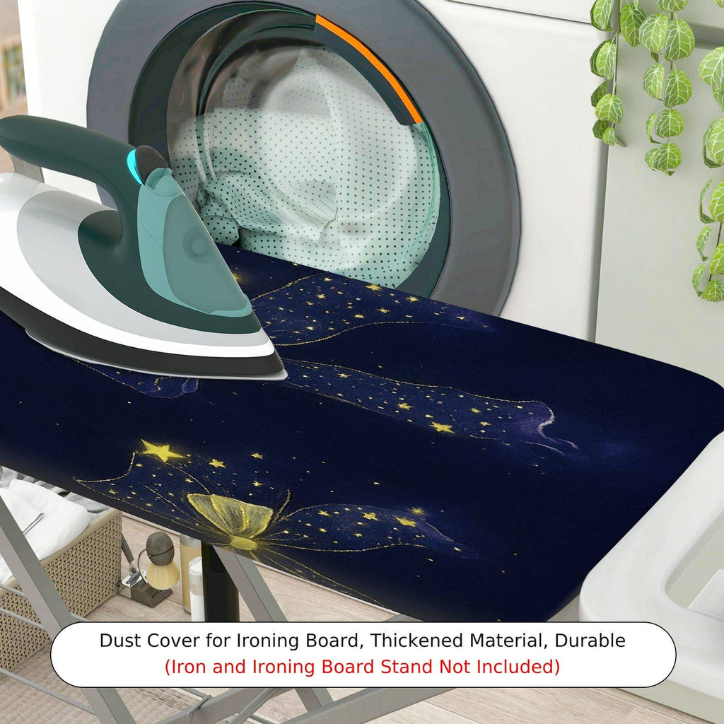 1-Piece Starry Ribbon Twinkle Blue  Ironing Board Cover, Universal Size, Without Board