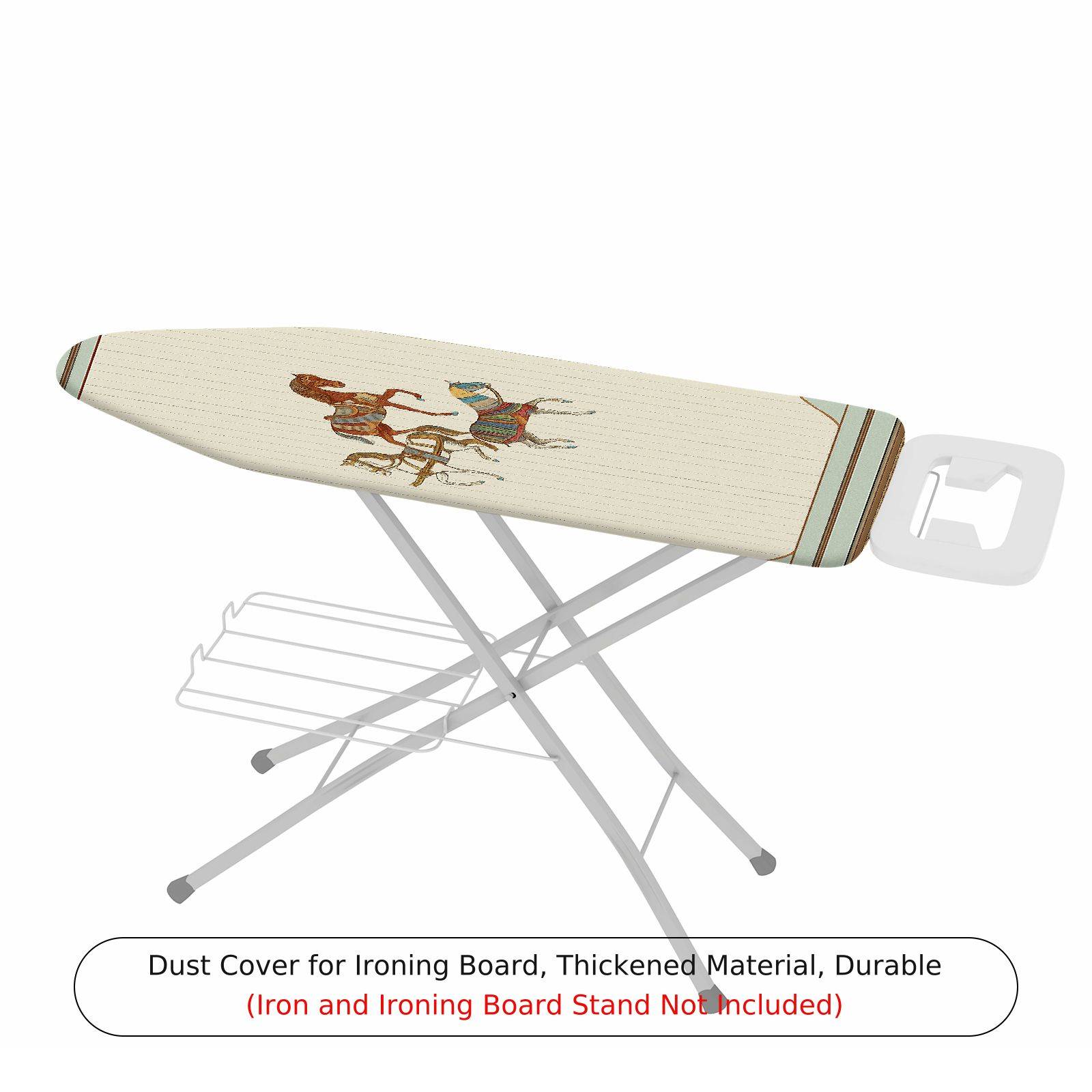 1-Piece Horse Vintage Striped  Ironing Board Cover, Universal Size, Without Board
