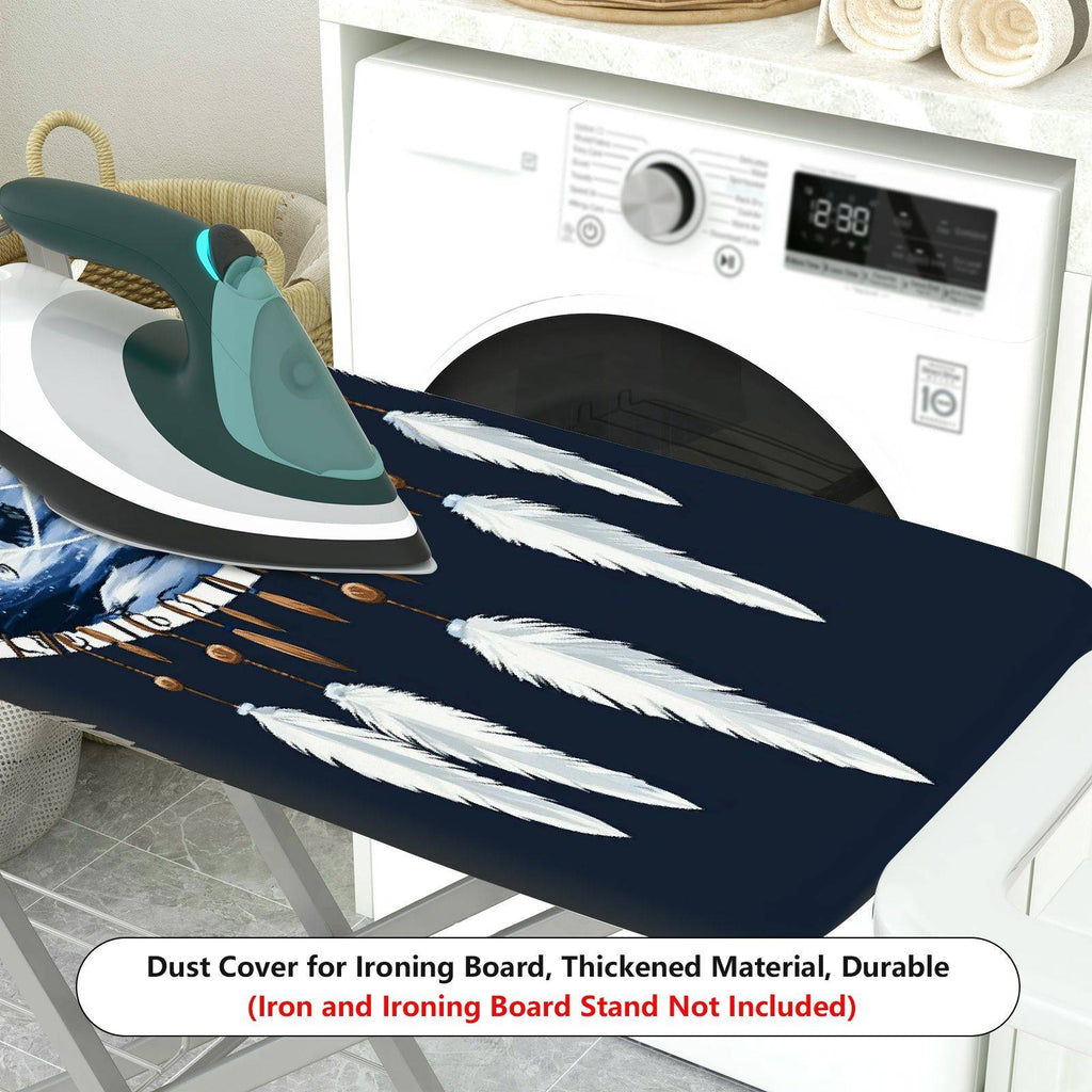 1-Piece Wolf Dream Catcher Feathers  Ironing Board Cover, Universal Size, Without Board
