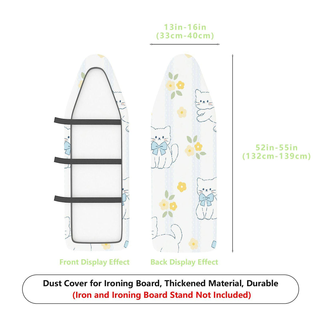 1-Piece Cat Flower  Ironing Board Cover, Universal Size, Without Board