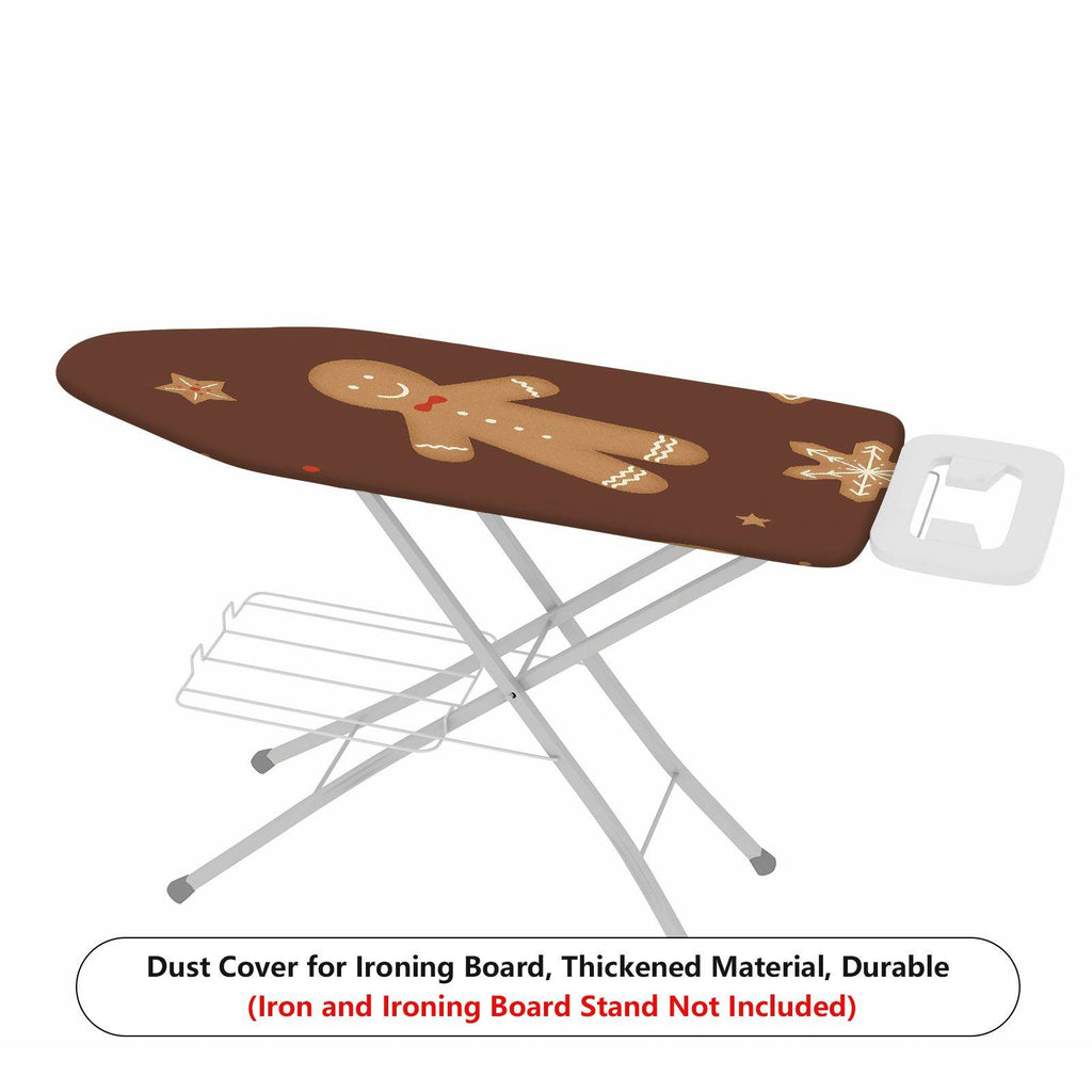 1-Piece Gingerbread Star Christmas  Ironing Board Cover, Universal Size, Without Board