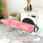 1-Piece Snowflake Star Pattern Pink  Ironing Board Cover, Universal Size, Without Board