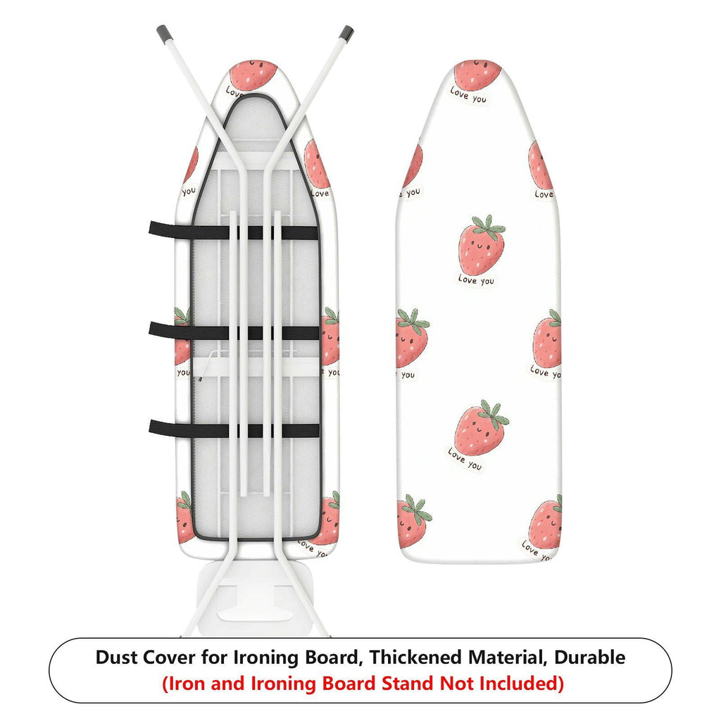 1-Piece Strawberry Print Love Heart Cute  Ironing Board Cover, Universal Size, Without Board