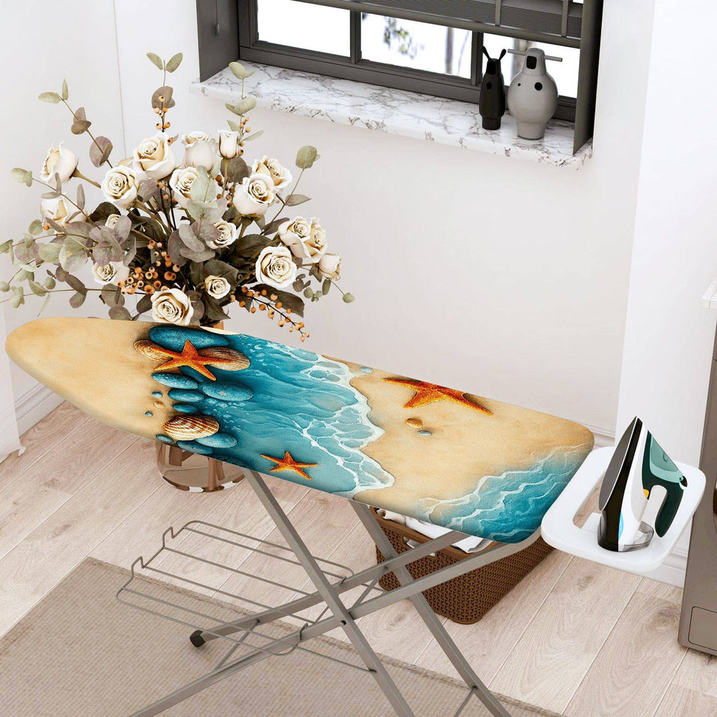 1-Piece Starfish Ocean Beach  Ironing Board Cover, Universal Size, Without Board