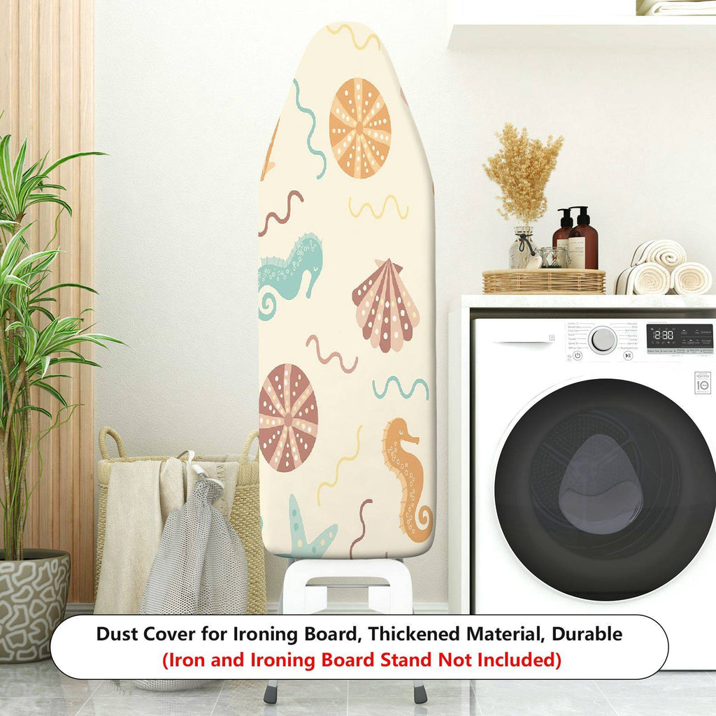 1-Piece Seahorse Shell Starfish  Ironing Board Cover, Universal Size, Without Board