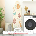 1-Piece Seahorse Shell Starfish  Ironing Board Cover, Universal Size, Without Board