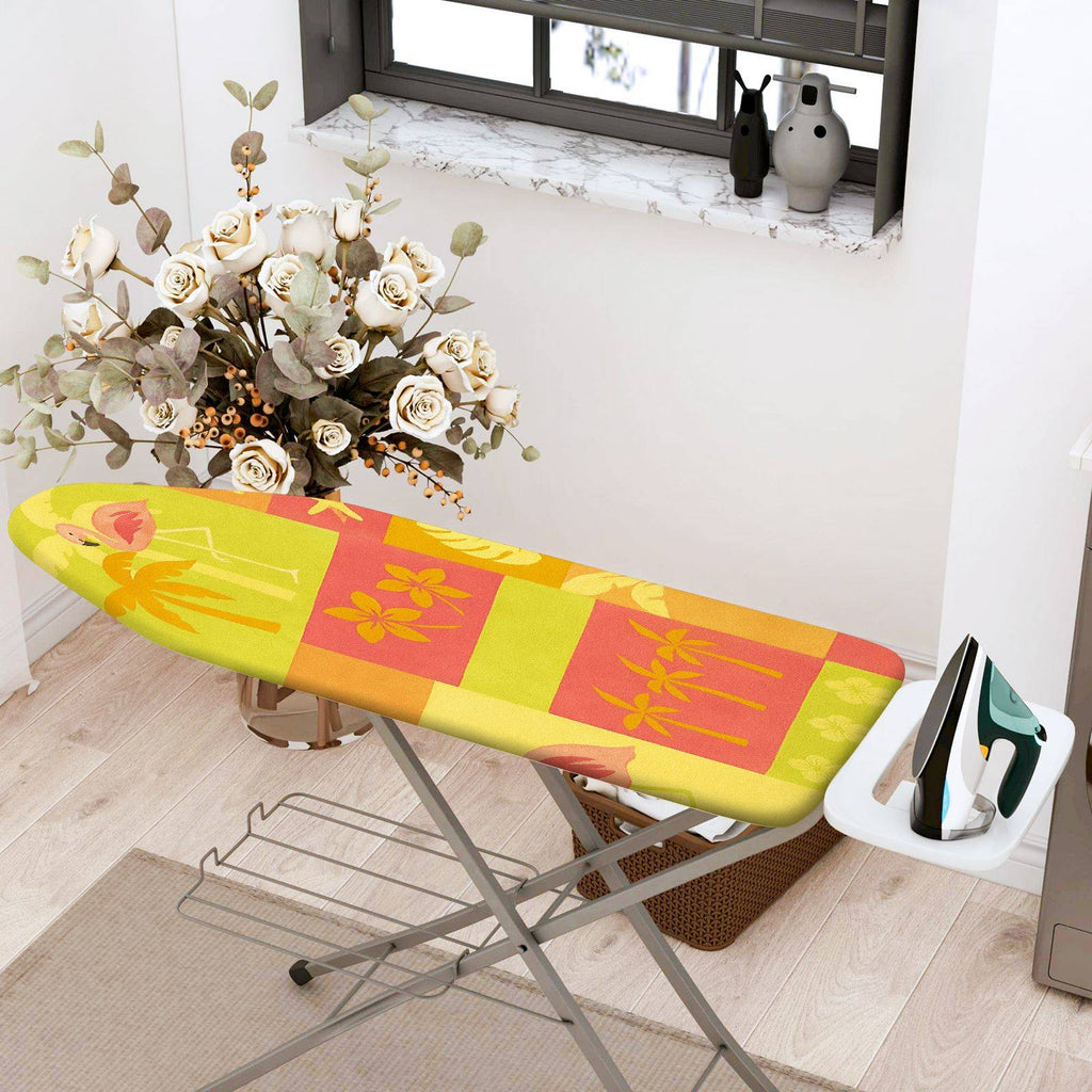 1-Piece Floral Tropical Vibrant  Ironing Board Cover, Universal Size, Without Board