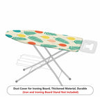 1-Piece Christmas Leaf Ornament Retro  Ironing Board Cover, Universal Size, Without Board