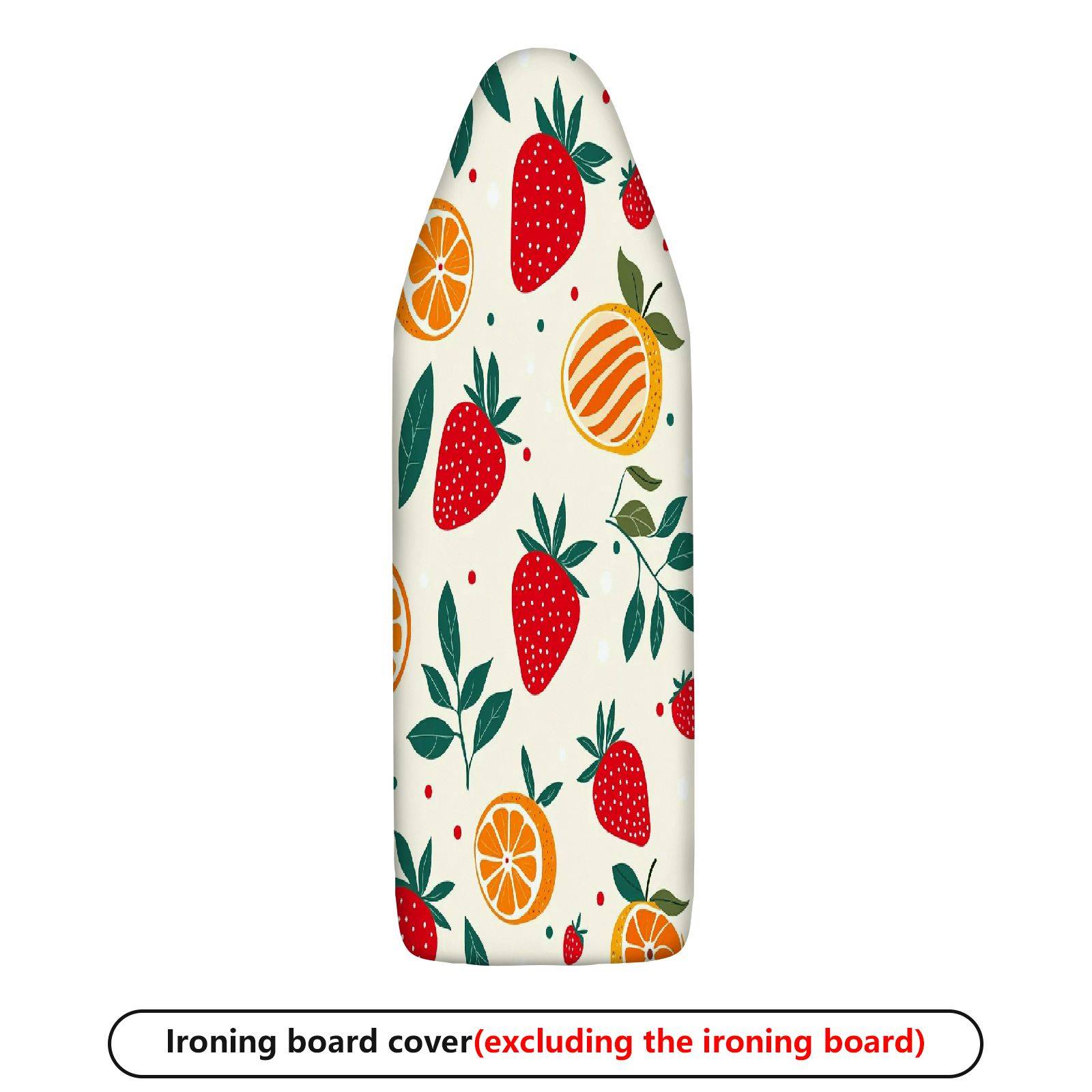 1-Piece Fresh Fruit Strawberry Orange Pattern  Ironing Board Cover, Universal Size, Without Board