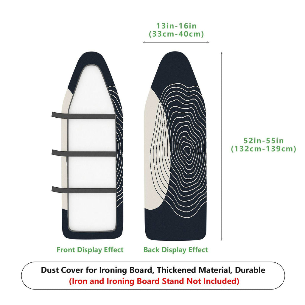 1-Piece Modern Minimalist Black and White  Ironing Board Cover, Universal Size, Without Board