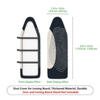1-Piece Modern Minimalist Black and White  Ironing Board Cover, Universal Size, Without Board