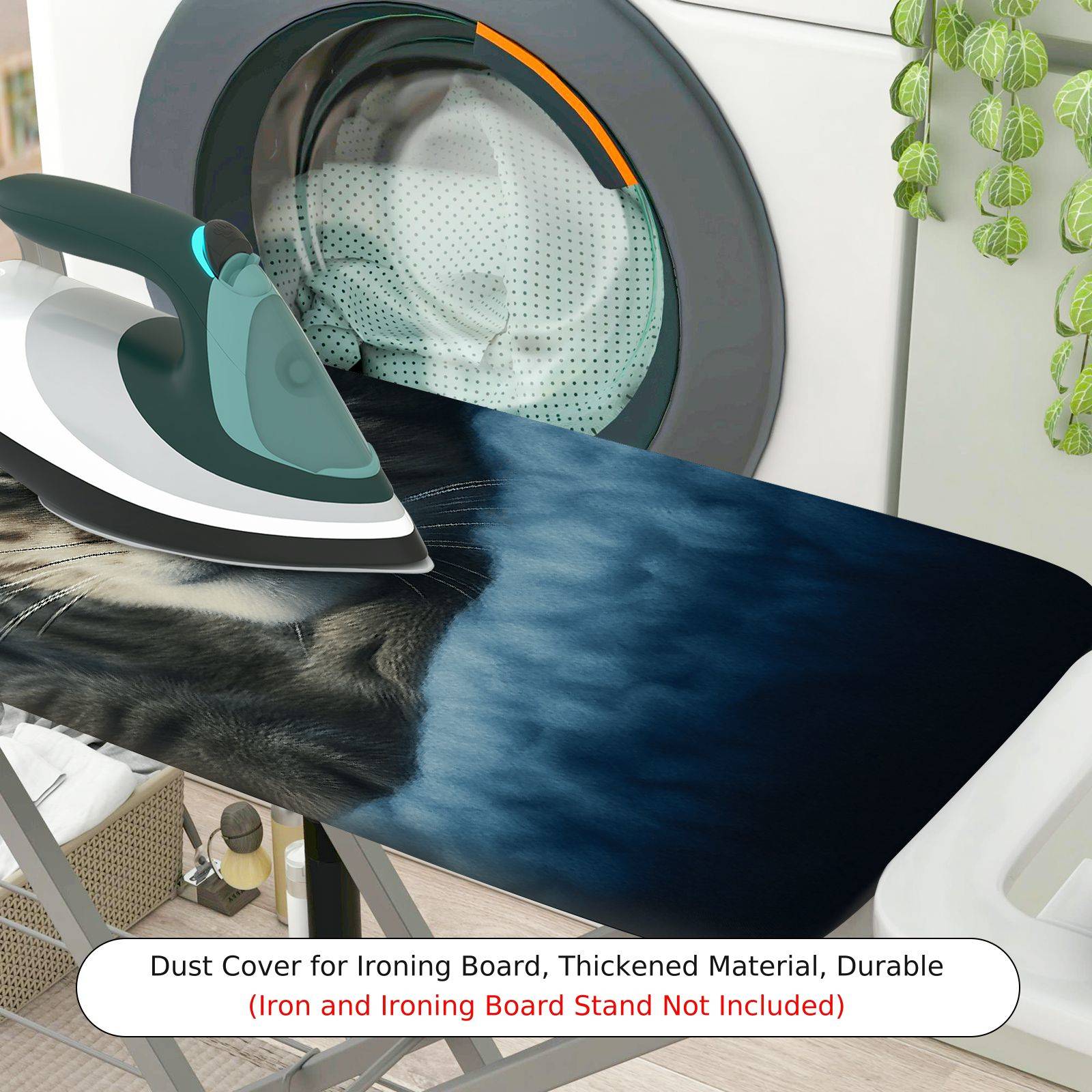 1-Piece Cat Night Star  Ironing Board Cover, Universal Size, Without Board