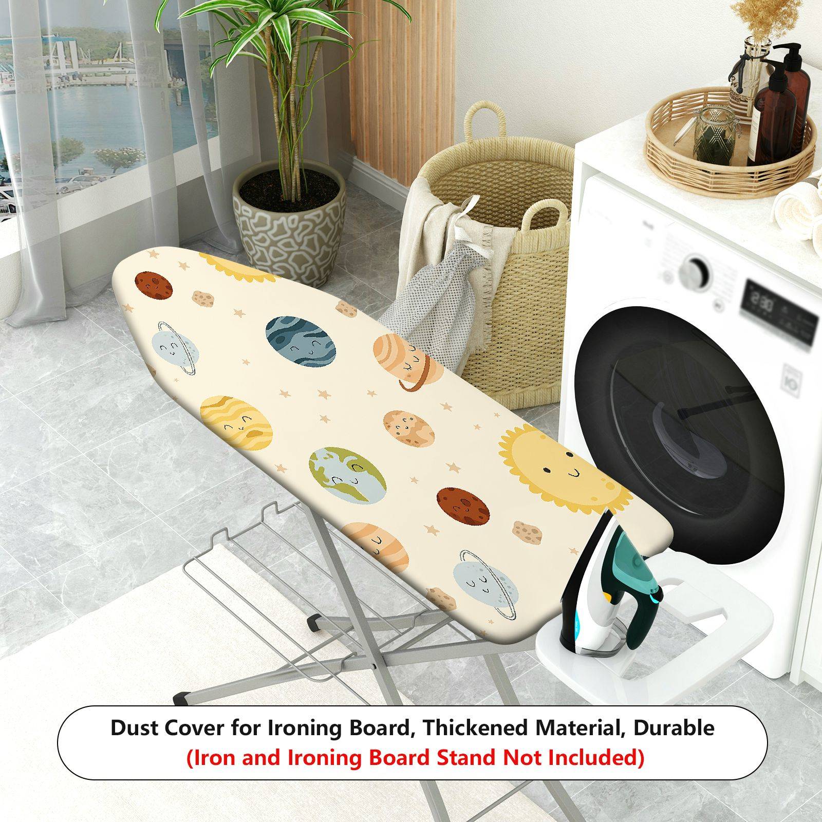 1-Piece Planet Star Space  Ironing Board Cover, Universal Size, Without Board