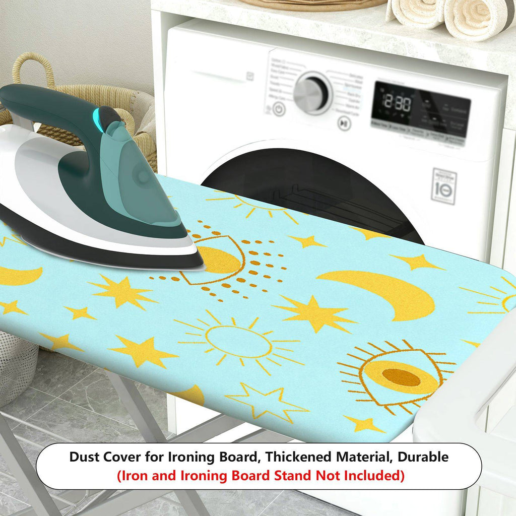 1-Piece Stars Moon Sun  Ironing Board Cover, Universal Size, Without Board