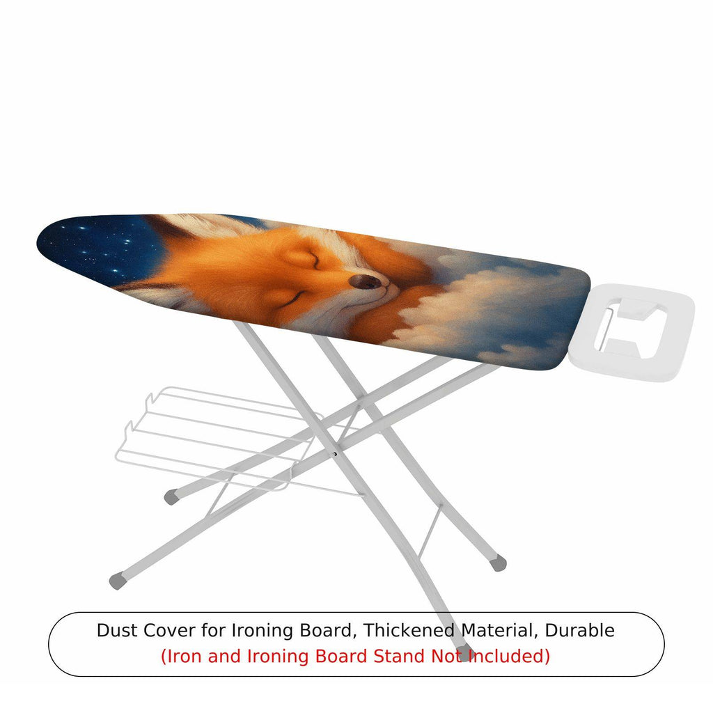 1-Piece Sleepy Fox Starry  Ironing Board Cover, Universal Size, Without Board