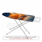 1-Piece Sleepy Fox Starry  Ironing Board Cover, Universal Size, Without Board