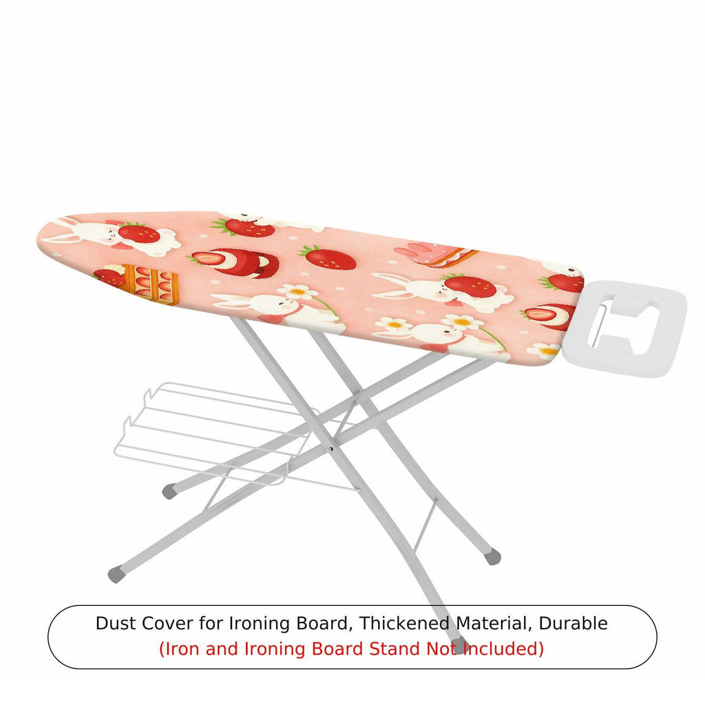 1-Piece Rabbit Strawberry Cake  Ironing Board Cover, Universal Size, Without Board