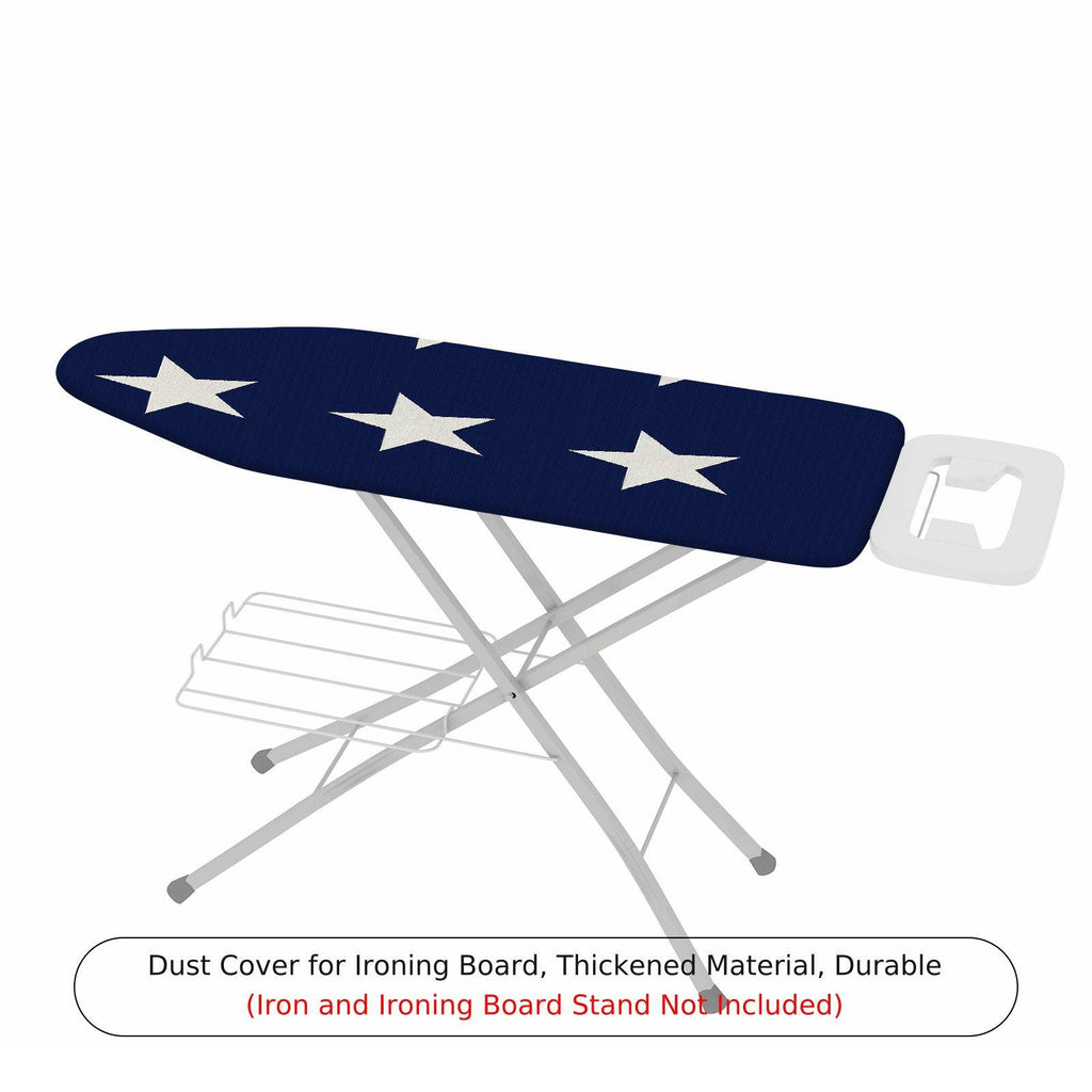 1-Piece Star Pattern Blue White  Ironing Board Cover, Universal Size, Without Board