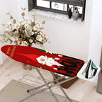 1-Piece Merry Christmas Santa Claus Red  Ironing Board Cover, Universal Size, Without Board