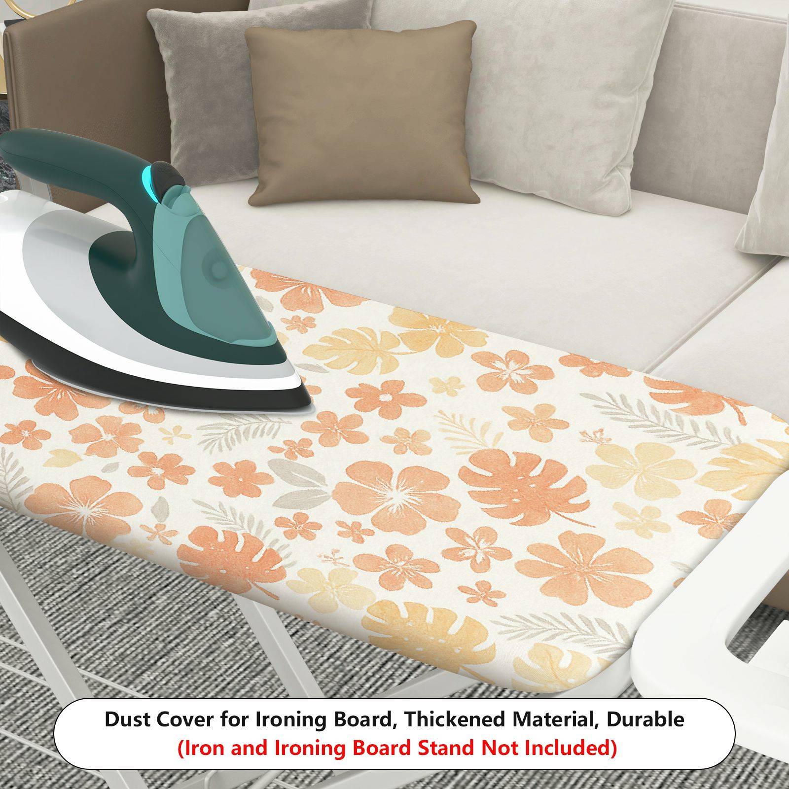 1-Piece Floral Tropical Spring  Ironing Board Cover, Universal Size, Without Board