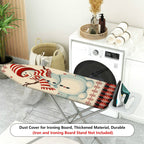 1-Piece Christmas Snowman Striped theme  Ironing Board Cover, Universal Size, Without Board