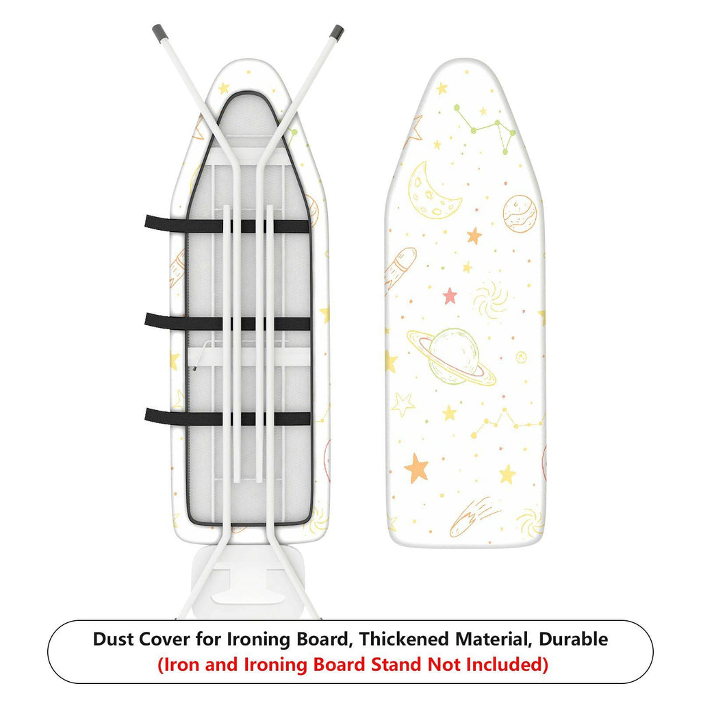 1-Piece Star Moon Rocket  Ironing Board Cover, Universal Size, Without Board