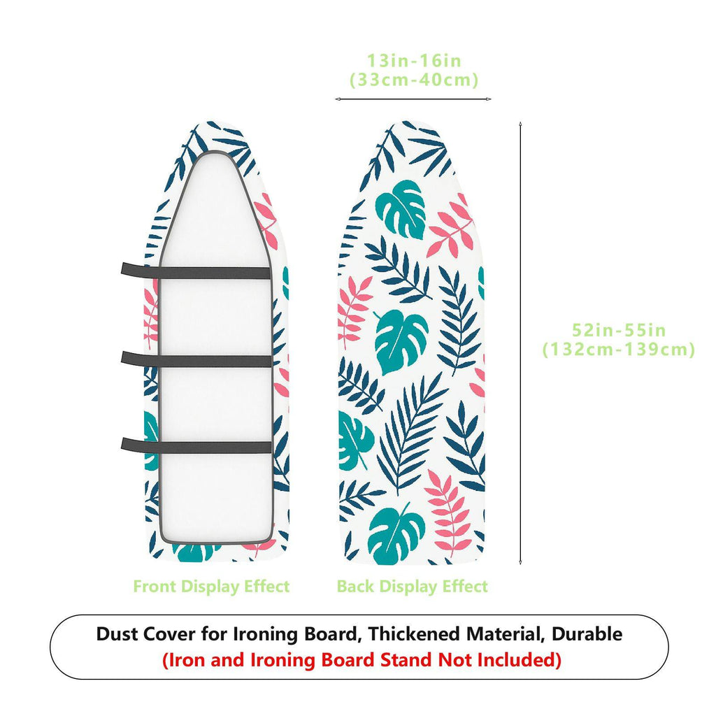 1-Piece Floral Tropical Leaf Pattern Graphic  Ironing Board Cover, Universal Size, Without Board