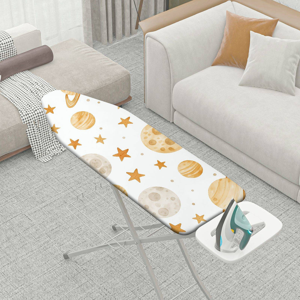 1-Piece Moon Star Planet  Ironing Board Cover, Universal Size, Without Board