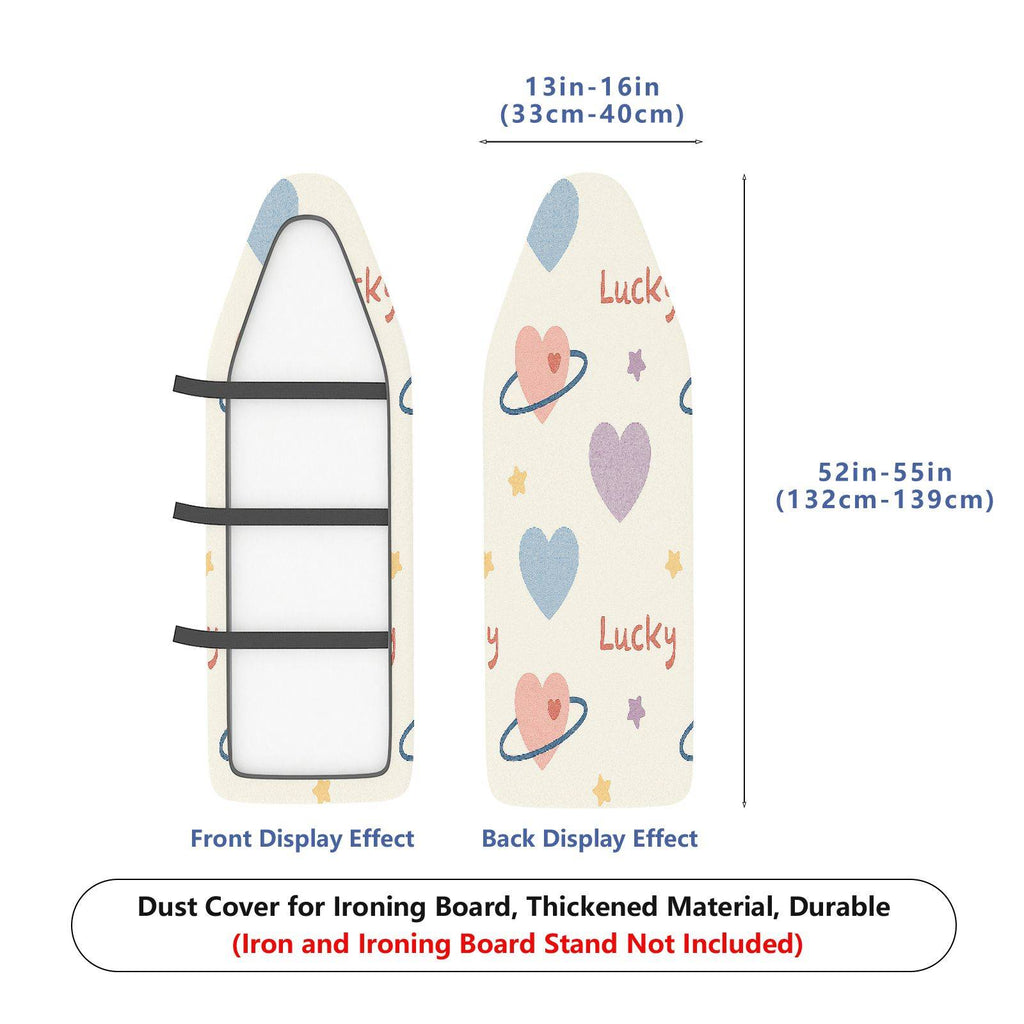 1-Piece Heart Star Planet  Ironing Board Cover, Universal Size, Without Board