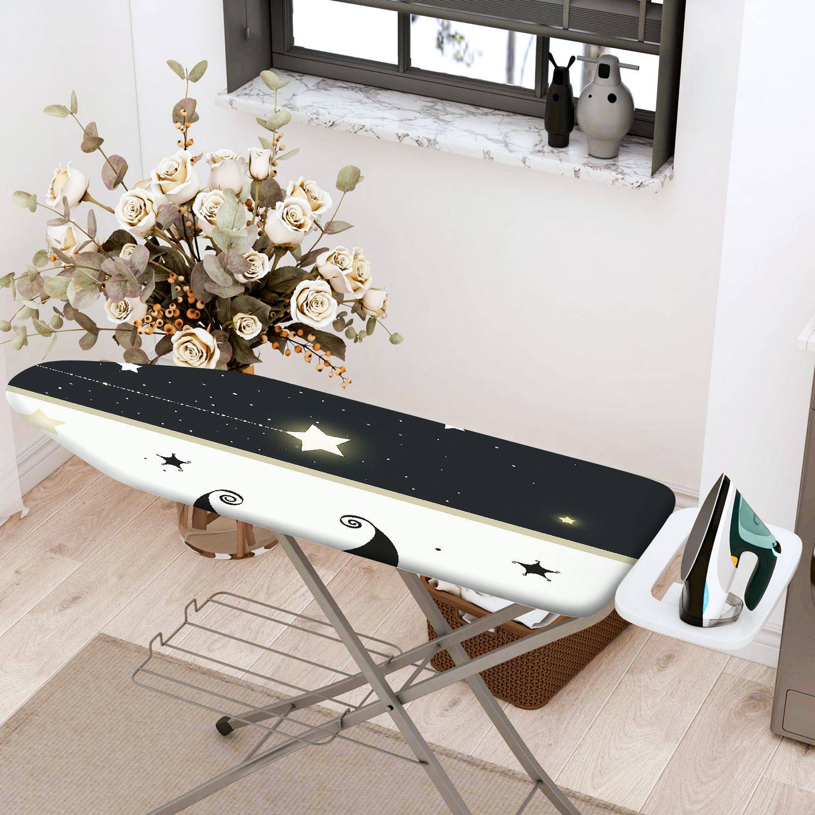 1-Piece Stars Moon Night  Ironing Board Cover, Universal Size, Without Board